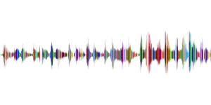 Colorful Soundwave Spectrum Visualization PNG Image