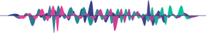 Colorful Soundwave Vector PNG Image