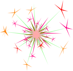 Colorful Sparkle Explosion PNG Image