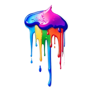 Colorful Spray Paint Drip Png 15 PNG Image