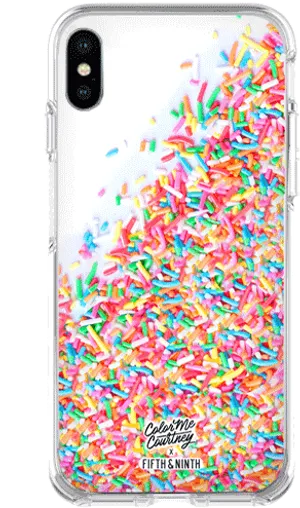 Colorful Sprinkles Phone Case PNG Image