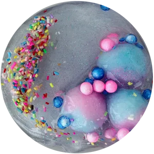 Colorful Sprinklesand Glitteron Candy Treats PNG Image