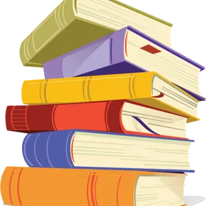 Colorful Stackof Books PNG Image