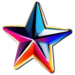 Colorful Star Clipart Png 5 PNG Image