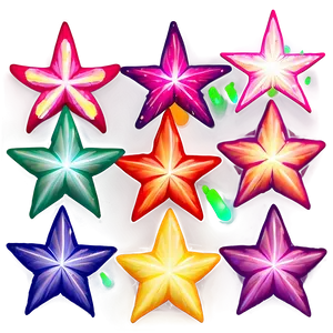 Colorful Star Pattern Png Kqc45 PNG Image