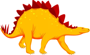 Colorful_ Stegosaurus_ Illustration PNG Image