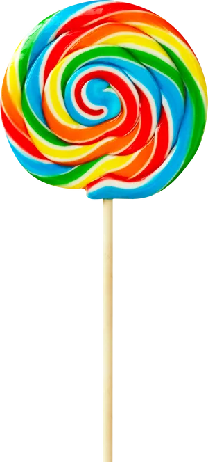 Colorful Swirl Lollipop PNG Image