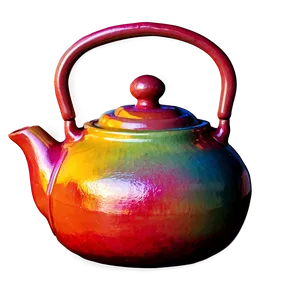 Colorful Teapot Png Tng PNG Image