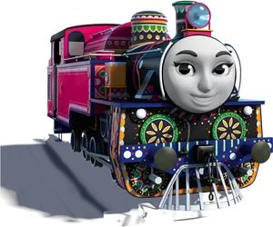 Colorful Thomas Engine PNG Image