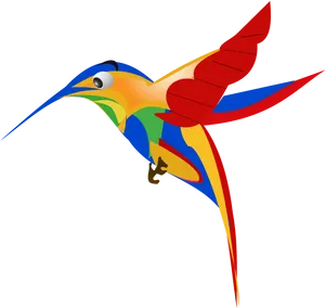 Colorful Vector Hummingbird PNG Image