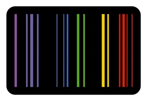 Colorful Vertical Bars Spectrum Graphic PNG Image