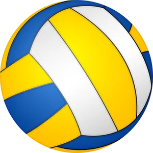 Colorful Volleyball Clipart PNG Image