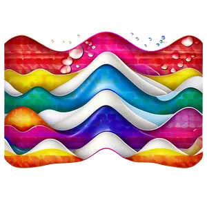 Colorful Wave Pattern Png Eev PNG Image