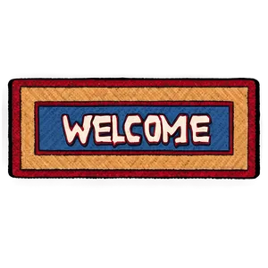 Colorful Welcome Rug Png Oqv PNG Image