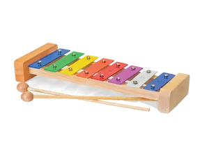 Colorful Xylophone Isolatedon Black PNG Image