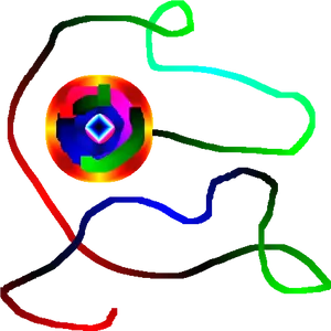 Colorful Yo Yo With Strings PNG Image