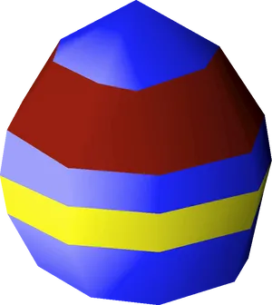 Colorful3 D Easter Egg PNG Image