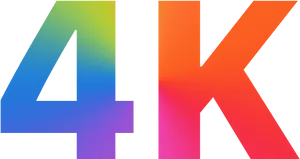 Colorful4 K Logo PNG Image