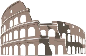 Colosseum Iconic Ancient Roman Architecture PNG Image