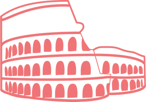 Colosseum Silhouette Rome PNG Image