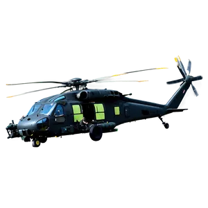 Combat Black Hawk Helicopter Png Ogo PNG Image