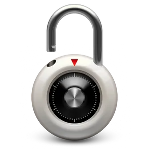 Combination Padlock Graphic PNG Image