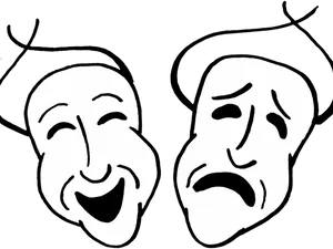 Comedy Tragedy Masks PNG Image