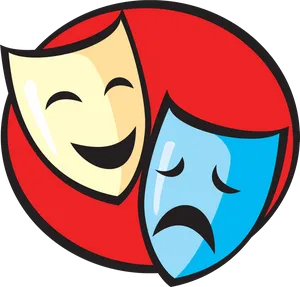 Comedy Tragedy Masks Drama PNG Image