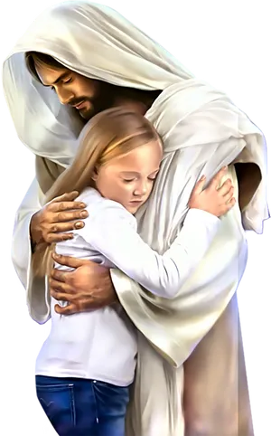 Comforting_ Embrace PNG Image