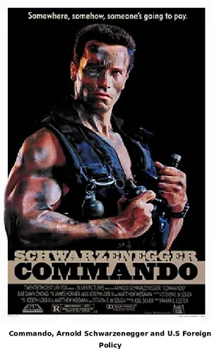 Commando Movie Poster Arnold Schwarzenegger PNG Image