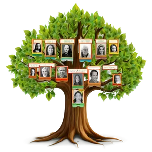 Commemorative Family Reunion Tree Png Uij52 PNG Image