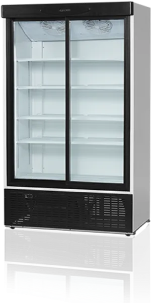 Commercial Glass Door Refrigerator PNG Image