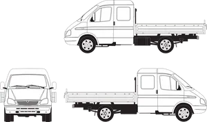 Commercial Vehicle Outlines PNG Image