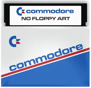 Commodore64 Floppy Disk Mockup PNG Image