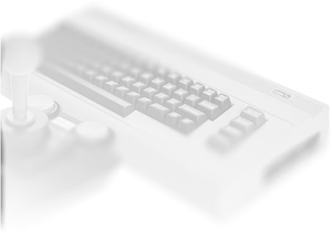 Commodore64 Retro Gaming Setup PNG Image