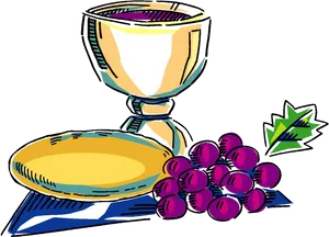 Communion Elements Illustration PNG Image