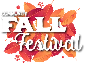 Community Fall Festival Graphic PNG