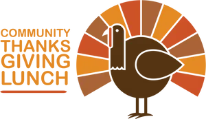 Community Thanksgiving Lunch Turkey Graphic PNG Image