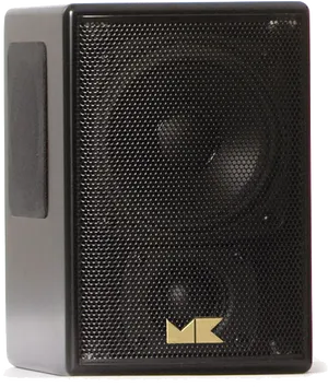 Compact Black Loudspeaker M K Brand PNG Image