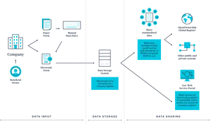 Company Data Management Flowchart PNG Image