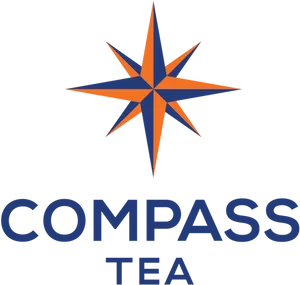 Compass Tea Logo Graphic PNG Image