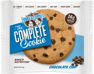 Complete Chocolate Chip Cookie Packaging PNG Image