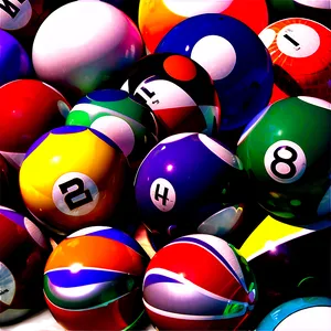 Complete Pool Ball Collection Png 06292024 PNG Image