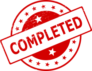 Completed Stamp Graphic PNG
