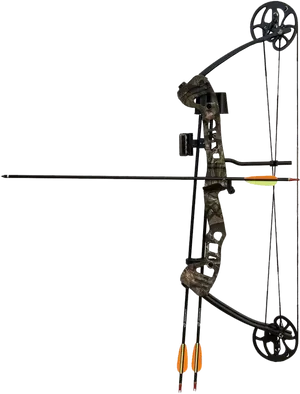 Compound Bowand Arrow Setup PNG Image