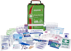 Comprehensive First Aid Kit Contents PNG Image