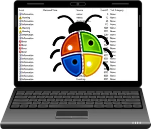 Computer Error Event Log Illustration PNG Image