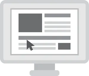 Computer Screen Graphic Interface PNG Image