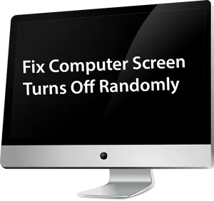 Computer Screen Troubleshooting Guide PNG Image