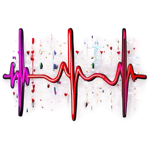 Conceptual Heartbeat Line Art Png 06112024 PNG Image